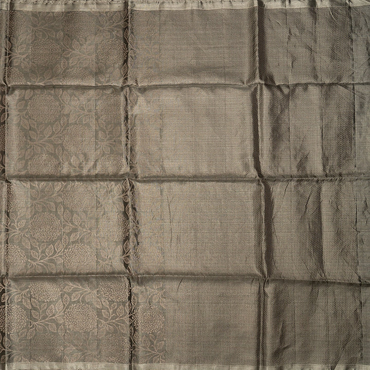 Hayagrivas Metallic Grey Tissue Soft Silk Saree KBE2154A1-18