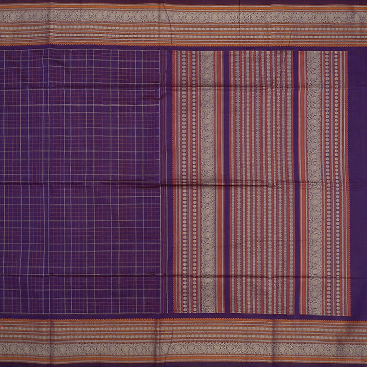 Hayagrivas Purple Handloom Kanchi Cotton Saree SSCBF104F3-1