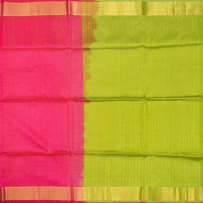 Hayagrivas Rose Pink Kora Silk Cotton Saree SSCBF14D6-2
