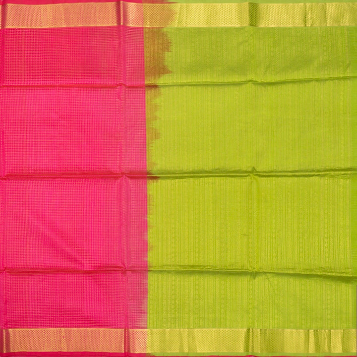 Hayagrivas Rose Pink Kora Silk Cotton Saree SSCBF14D6-2