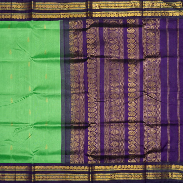 Hayagrivas Neon Green Pure Silk Cotton Saree SSCBF16D1-6