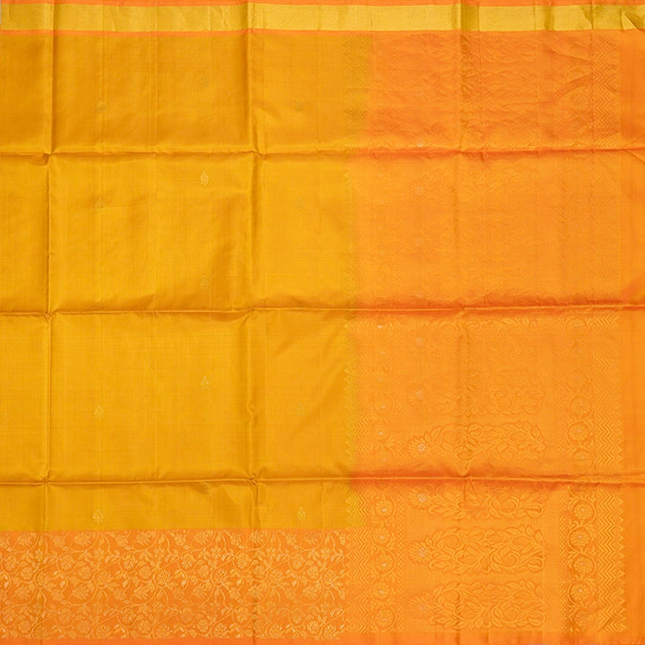Hayagrivas Handloom Mango Yellow Soft Silk Saree KBE1094I2-3