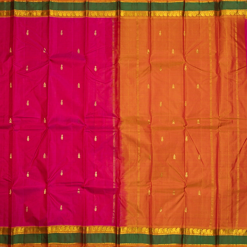 Hayagrivas Handloom Pink Kanjivaram Silk Saree KBF486F3-17
