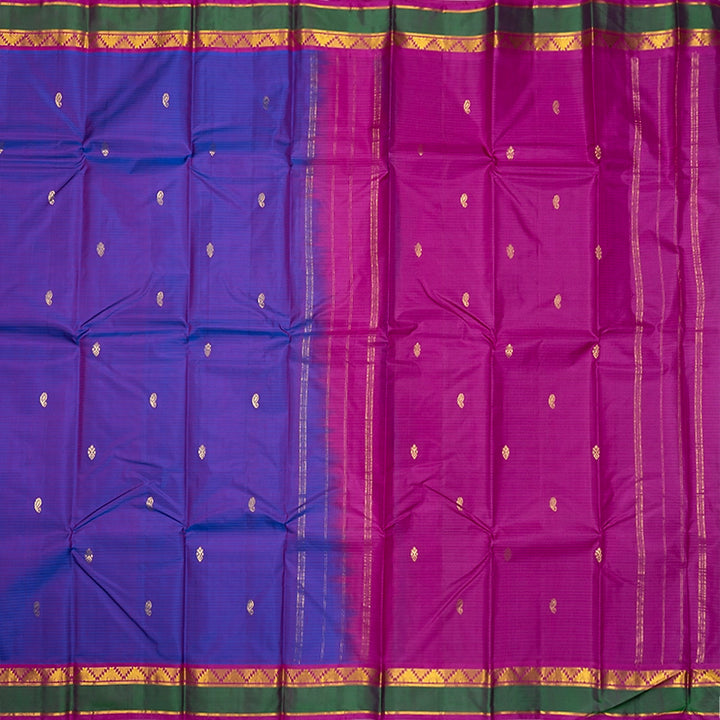 Hayagrivas Handloom Purple Kanjivaram Silk Saree KBF486F3-4