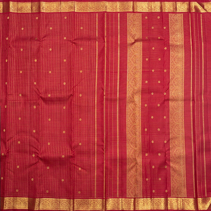 Hayagrivas Handloom Maroon Kanjivaram Silk Saree KBF496F6-1