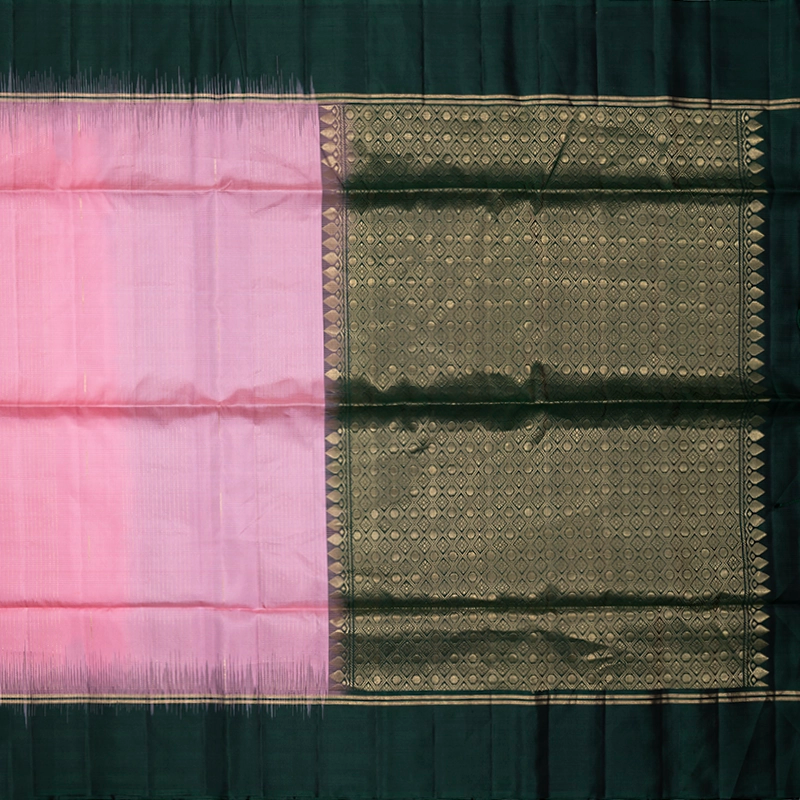 Hayagrivas Baby Pink Handloom Soft Silk Saree KBF566G4-5