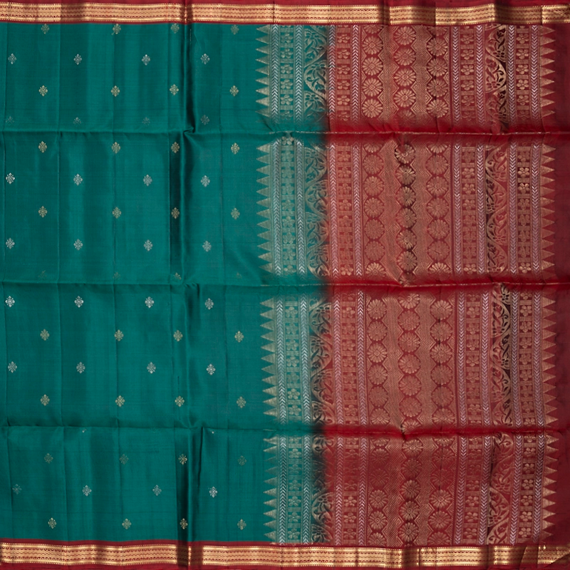 Hayagrivas Rama Green Handloom Soft Silk Saree KSBE91A3-15
