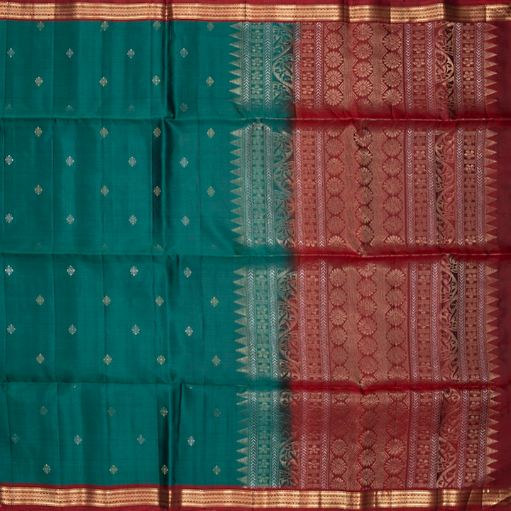 Hayagrivas Rama Green Handloom Soft Silk Saree KSBE91A3-15
