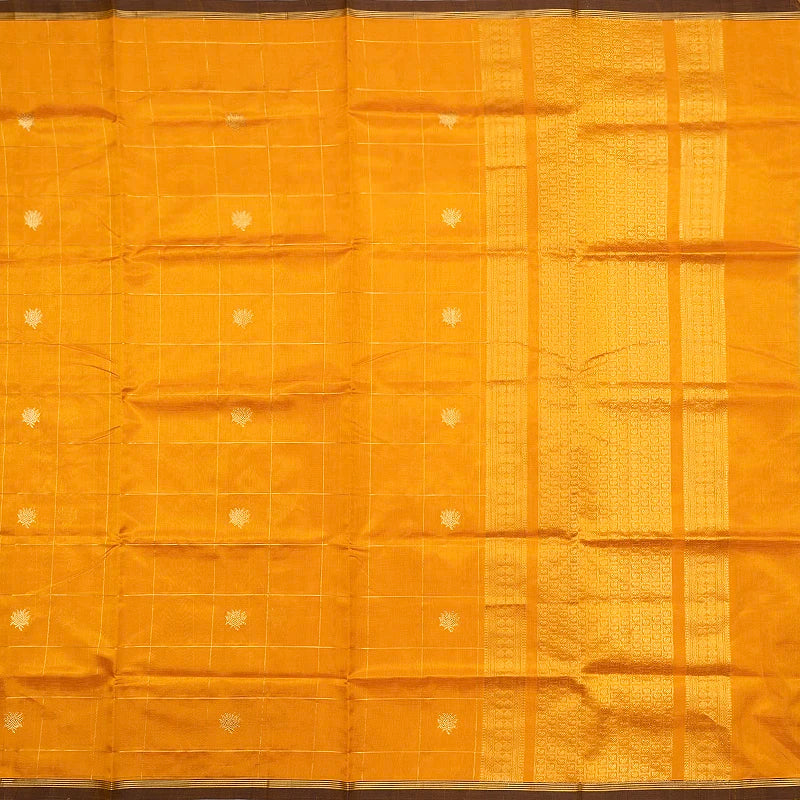 Hayagrivas Mango Orange Kanchi Silk Cotton Saree SSCBF179I3-4