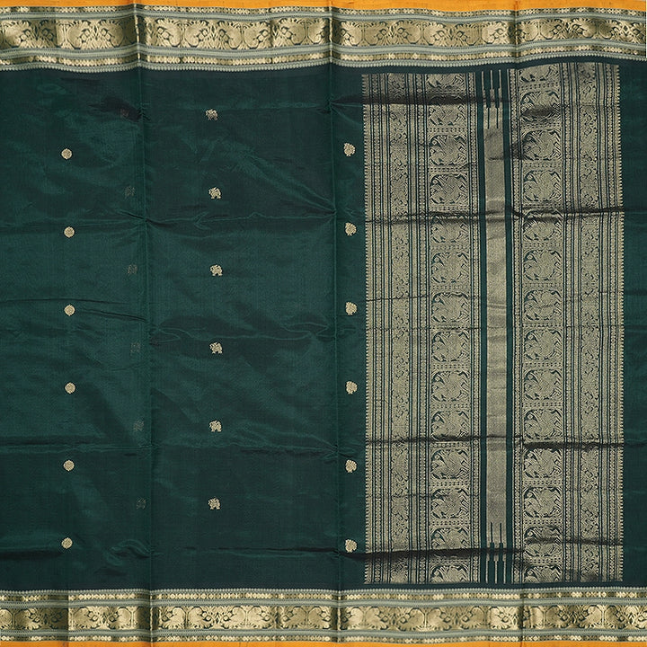 Hayagrivas Bottle Green Kanchi Silk Cotton Saree SSCBF179I5-39