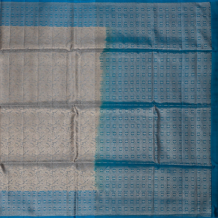 Hayagrivas Silver Grey Handloom Soft Silk Saree HBE1463C1-6
