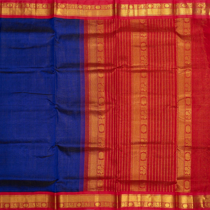 Hayagrivas Royal Blue Pure Silk Cotton Saree SSCBF35D1-41