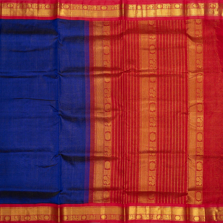 Hayagrivas Royal Blue Pure Silk Cotton Saree SSCBF35D1-41