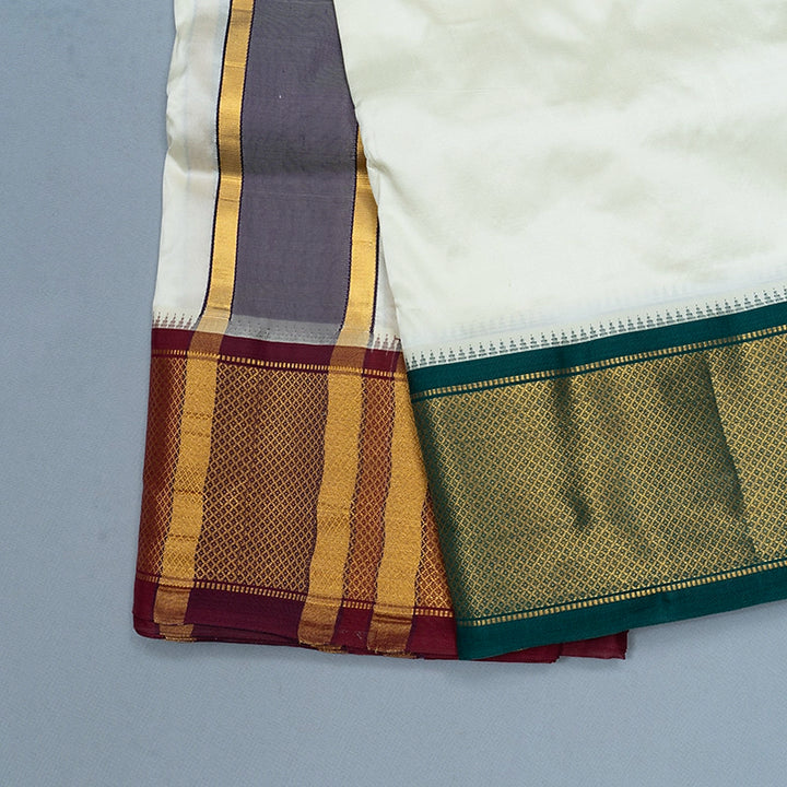 Hayagrivas Handloom 10*6 Silk Dhothi KBF320E6-3