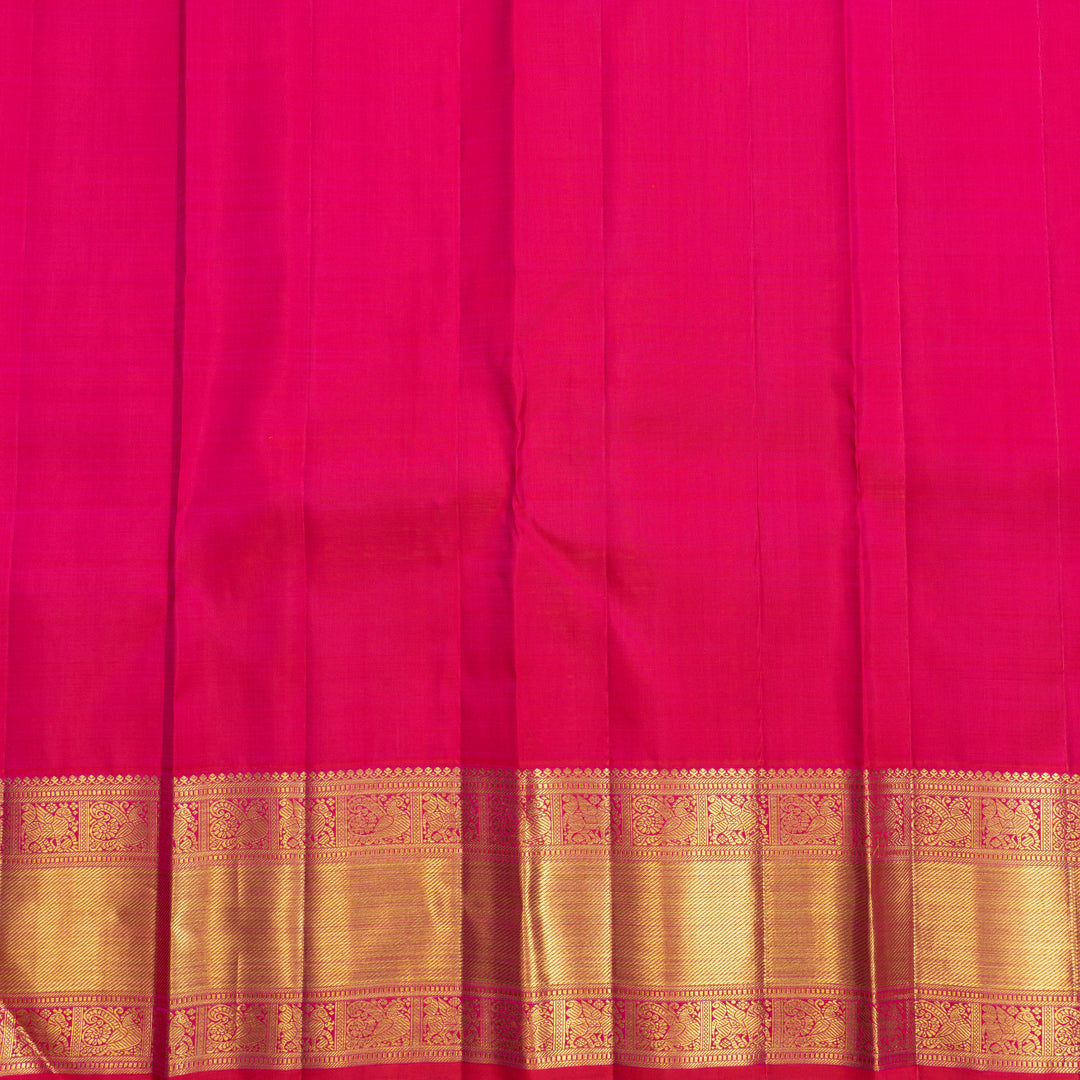 Hayagrivas Handloom Pink Kanjivaram Silk Saree KBF742H13-1