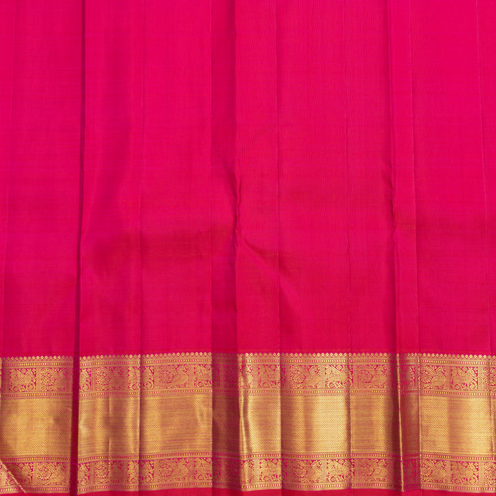 Hayagrivas Handloom Pink Kanjivaram Silk Saree KBF742H13-1