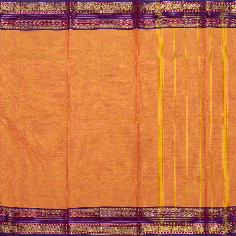 Hayagrivas Mango Orange Handloom Chettinad Cotton Saree SSKBF87F1-23