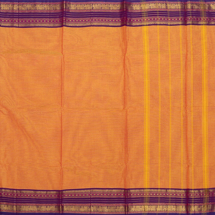 Hayagrivas Mango Orange Handloom Chettinad Cotton Saree SSKBF87F1-23