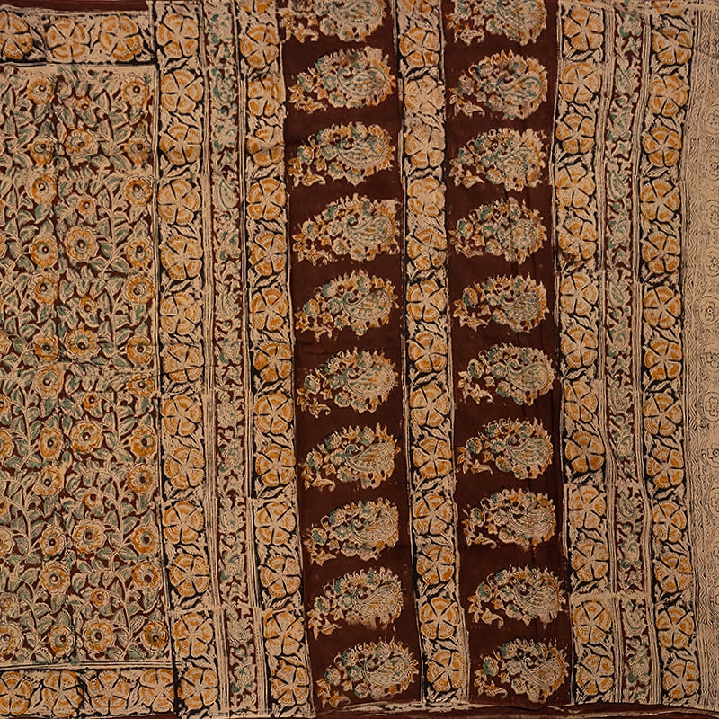 Hayagrivas Brown Jaipur Cotton Saree KBE2212B40-6