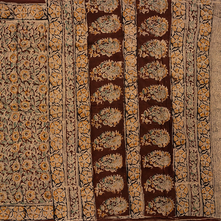 Hayagrivas Brown Jaipur Cotton Saree KBE2212B40-6