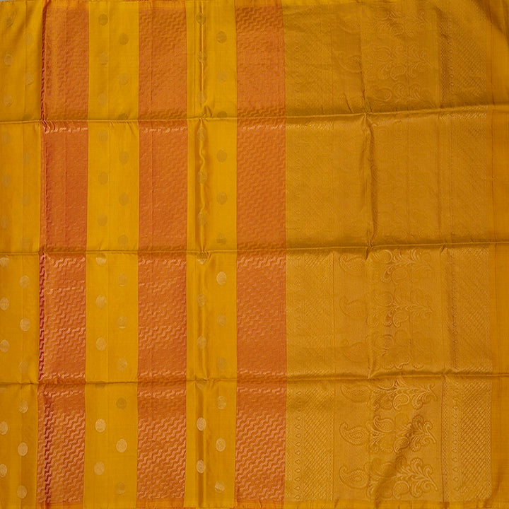 Hayagrivas Yellow & Orange Handloom Soft Silk Saree KBE1845L1-3