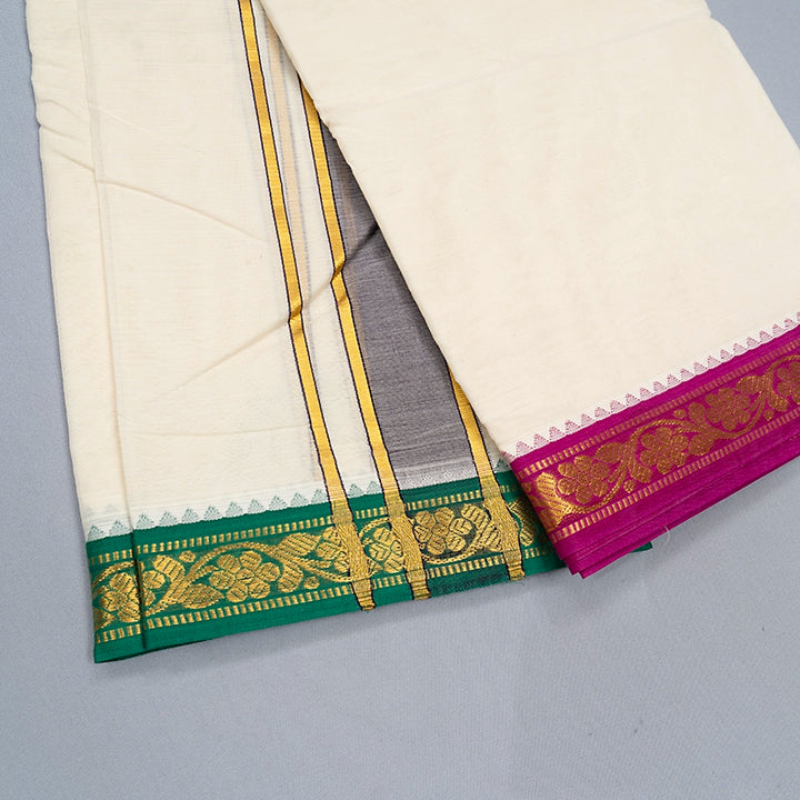 Hayagrivas Handloom 9*5 Cotton Dhoti KBE1973L1-1