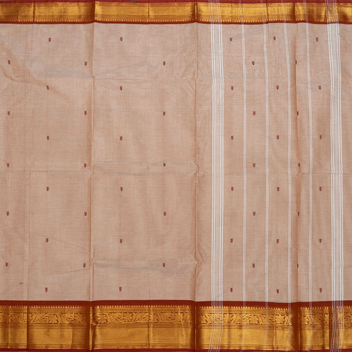 Hayagrivas Cream Handloom Chettinad Cotton Saree SSKBF86F1-18