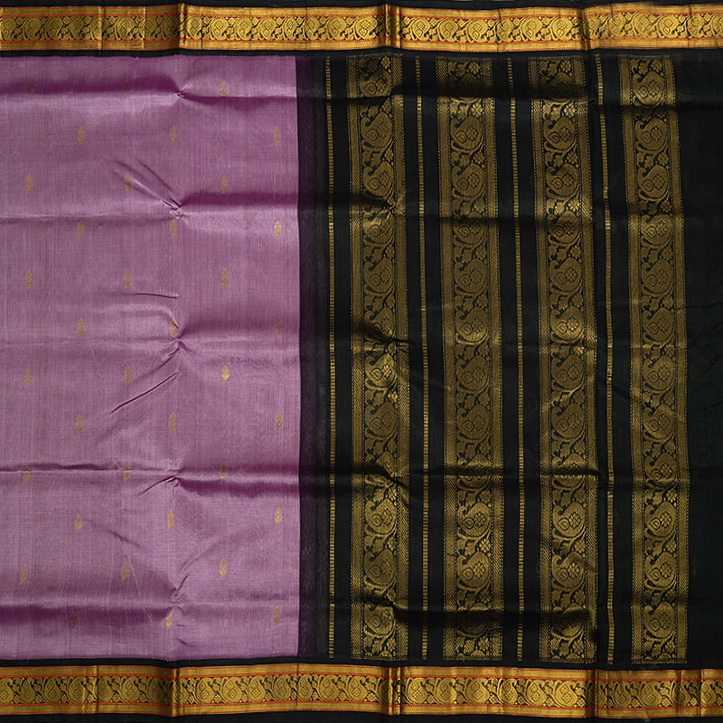Hayagrivas Lavender Pure Silk Cotton Saree SSCBF16D1-7