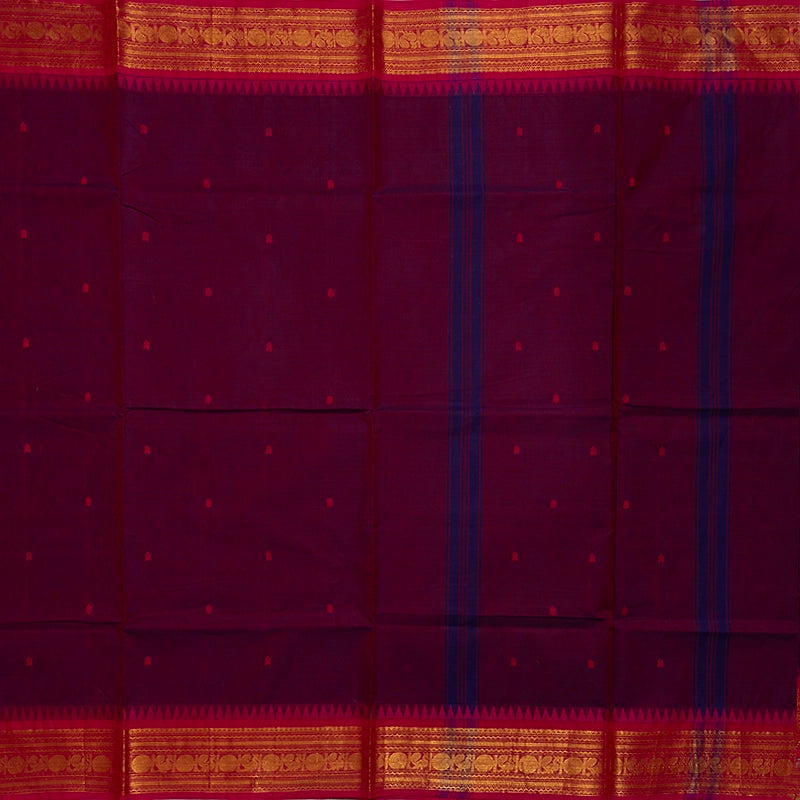 Hayagrivas Purple Handloom Chettinad Cotton Saree KSBE86A4-14