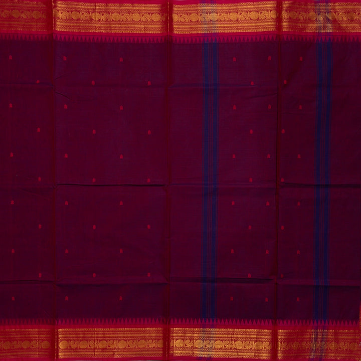 Hayagrivas Purple Handloom Chettinad Cotton Saree KSBE86A4-14