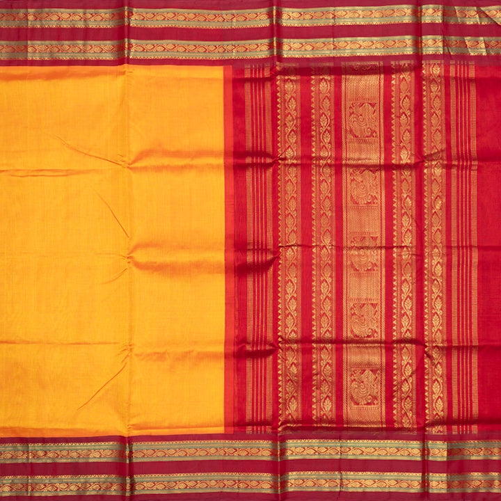 Hayagrivas Mambazham Orange Pure Silk Cotton Saree SSCBF36D4-7