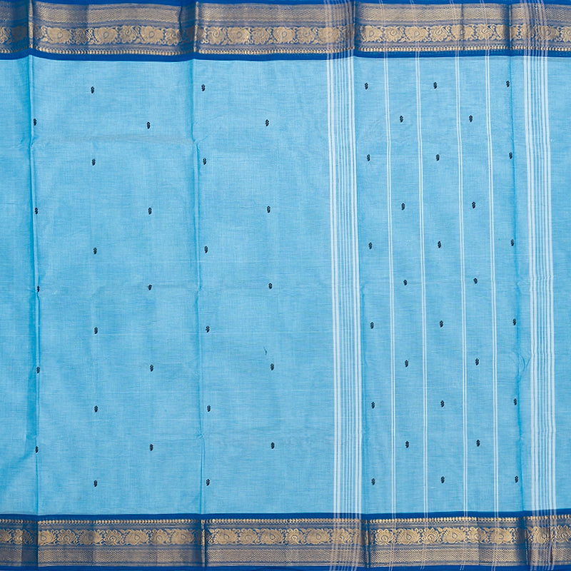 Hayagrivas Ice Blue Handloom Chettinad Cotton Saree SSKBF86F1-51