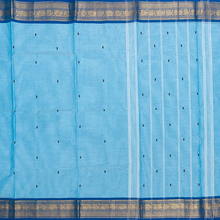 Hayagrivas Ice Blue Handloom Chettinad Cotton Saree SSKBF86F1-51