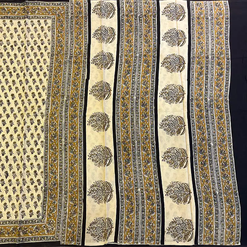 Hayagrivas Sandal Jaipur Cotton Saree SSCBF73E5-4