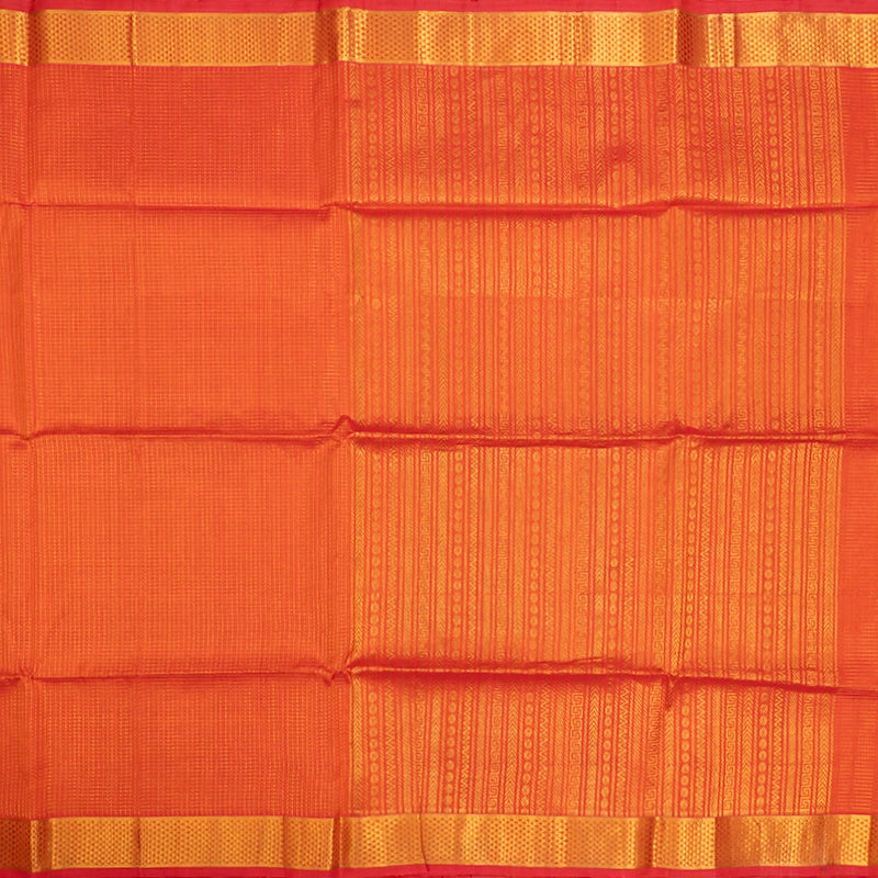 Hayagrivas Orange Kora Silk Cotton Saree SSCBF14D6-33