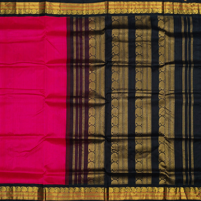 Hayagrivas Rani Pink Pure Silk Cotton Saree SSCBF34D1-18