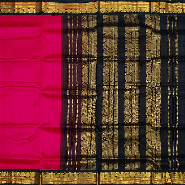 Hayagrivas Rani Pink Pure Silk Cotton Saree SSCBF34D1-18