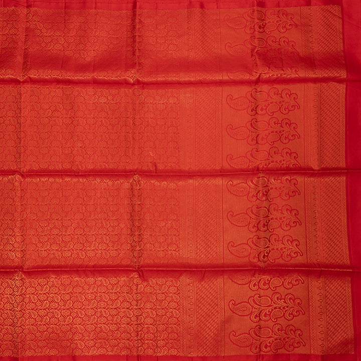 Hayagrivas Red Handloom Soft Silk Saree KBE674G2-18