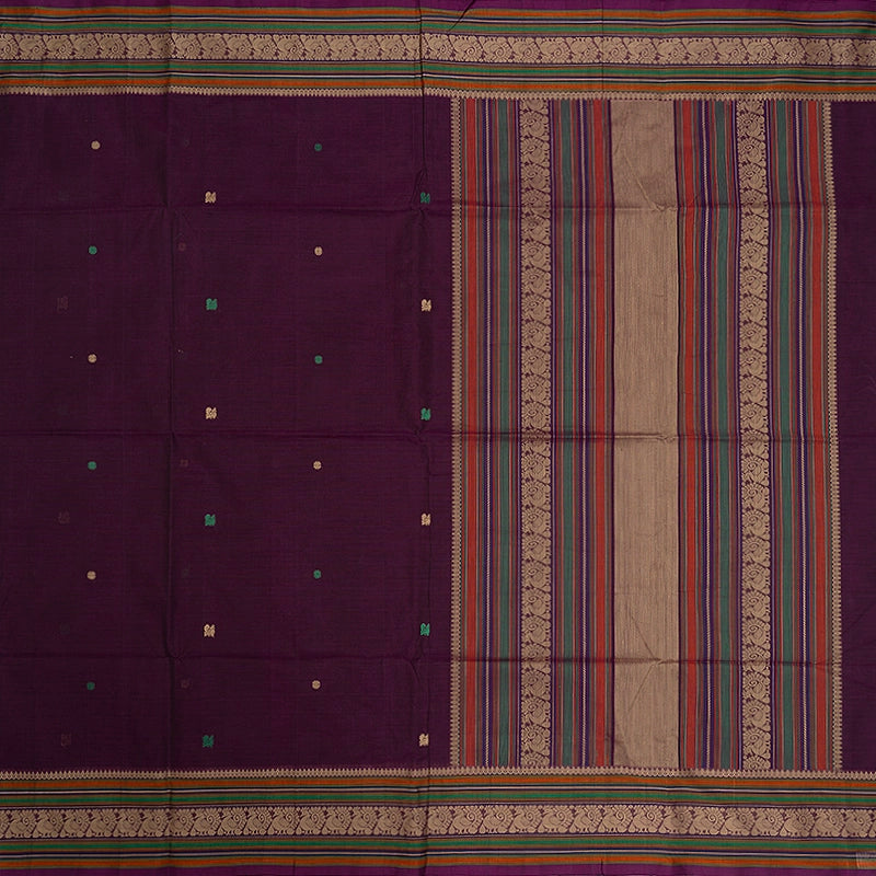 Hayagrivas Purple Handloom Kanchi Cotton Saree SSCBF104F16-2