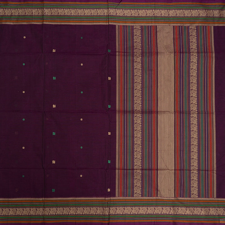 Hayagrivas Purple Handloom Kanchi Cotton Saree SSCBF104F16-2