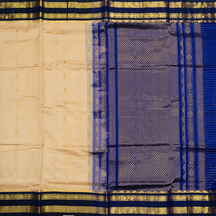 Hayagrivas Sandal Pure Silk Cotton Saree SSCBF16D11-4