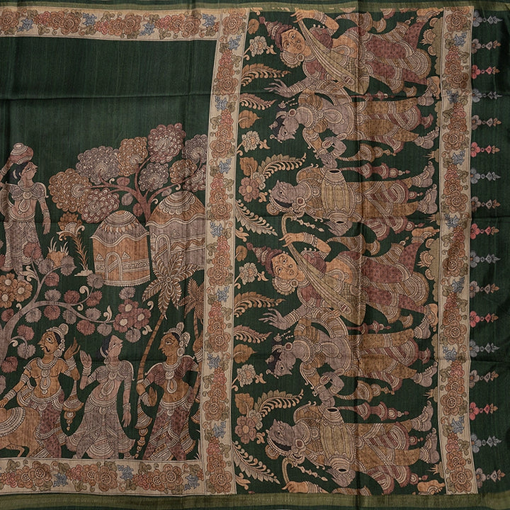 Hayagrivas Green Fancy Cotton Saree KBE1917L1-63