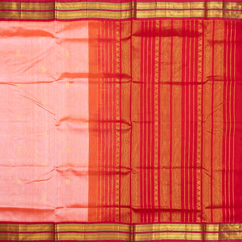 Hayagrivas Peach Pink Pure Silk Cotton Saree SSCBF34D4-24