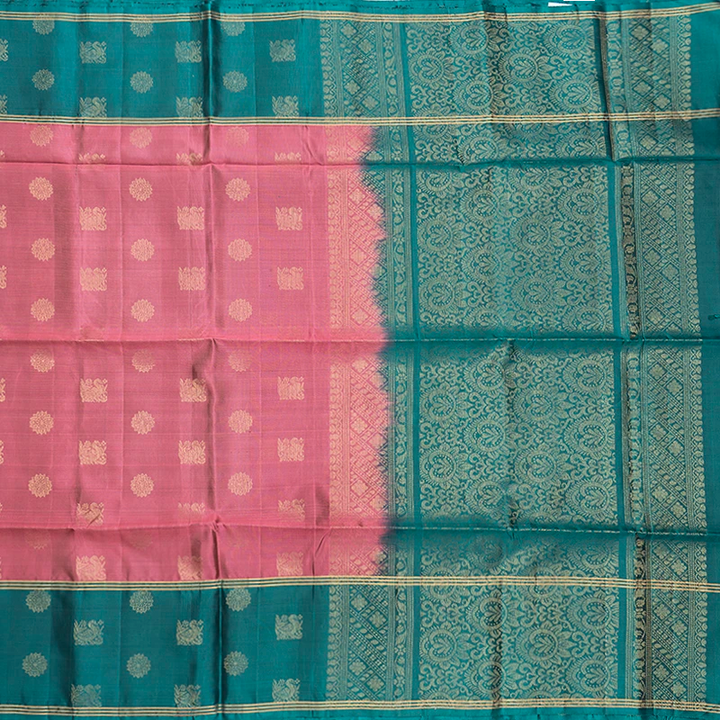 Hayagrivas Rosewood Pink Handloom Soft Silk Saree KBF233E1-9