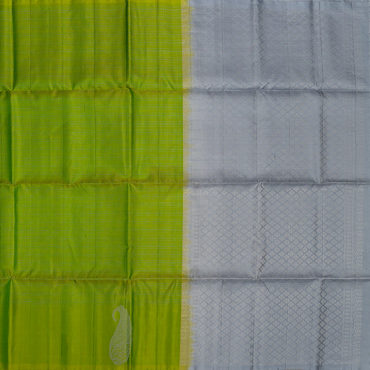 Hayagrivas Fluorescent Green Handloom Soft Silk Saree KSBE87A7-3