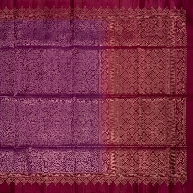 Hayagrivas Purple Handloom Soft Silk Saree KSBE22I13-1