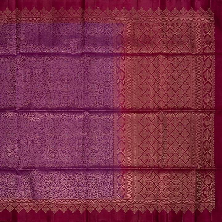 Hayagrivas Purple Handloom Soft Silk Saree KSBE22I13-1