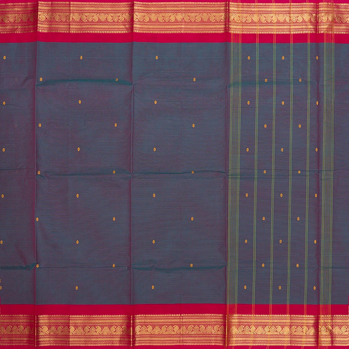 Hayagrivas Blue Pink Handloom Chettinad Cotton Saree SSKBF86F1-57