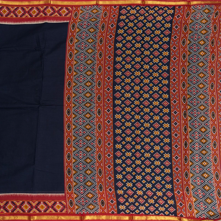 Hayagrivas Navy Blue Fancy Cotton Sarees KBE2383B9-3