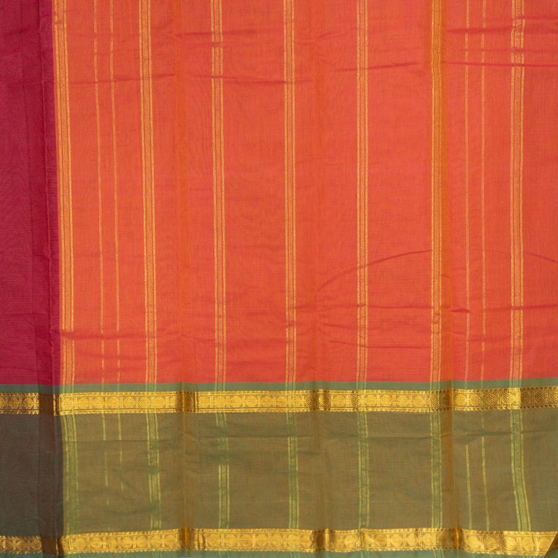 Hayagrivas Magenta Handloom Chettinad Cotton Saree SSCBF167I1-22